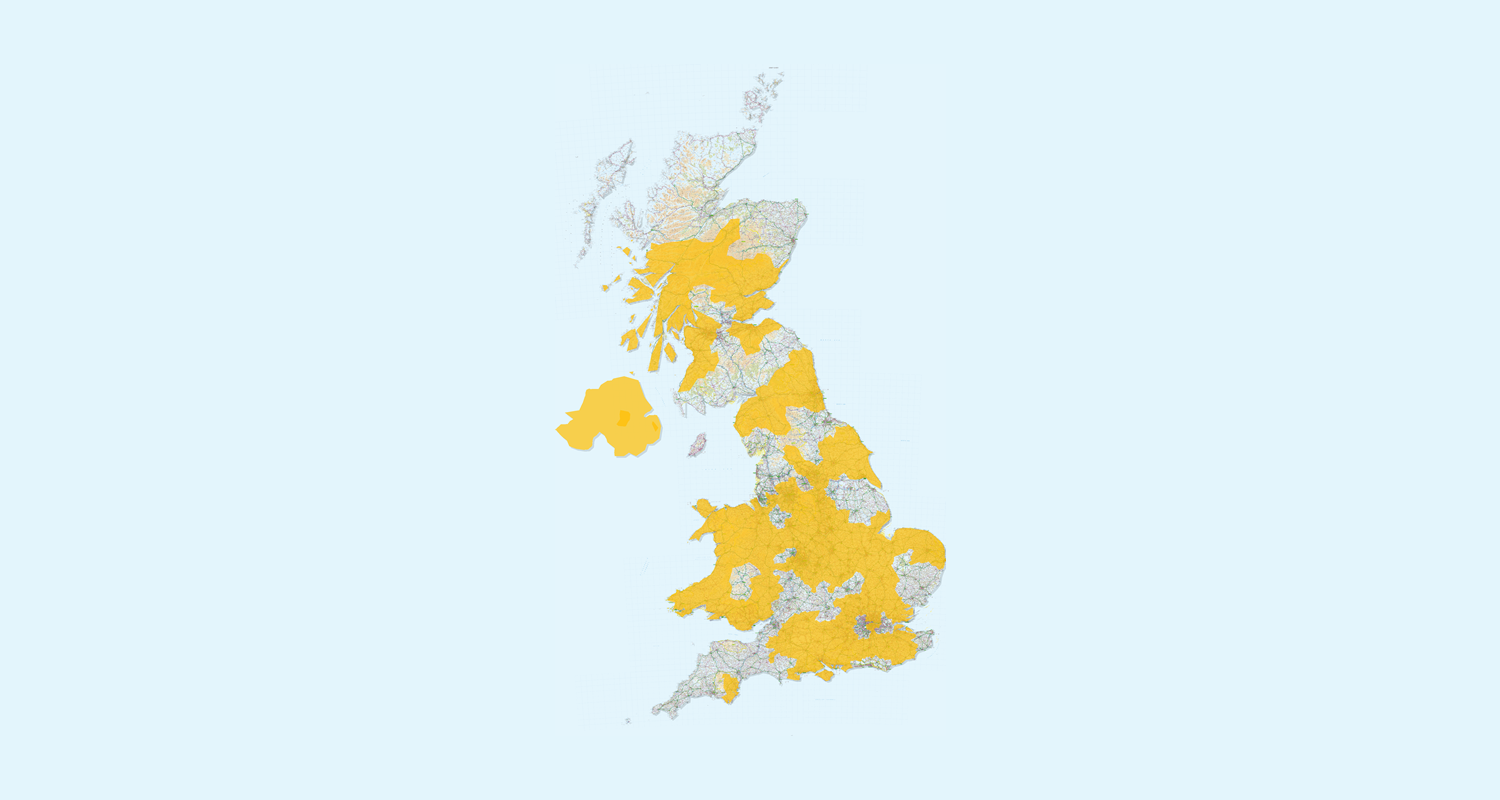 UK GAP insurance claims by postcode area